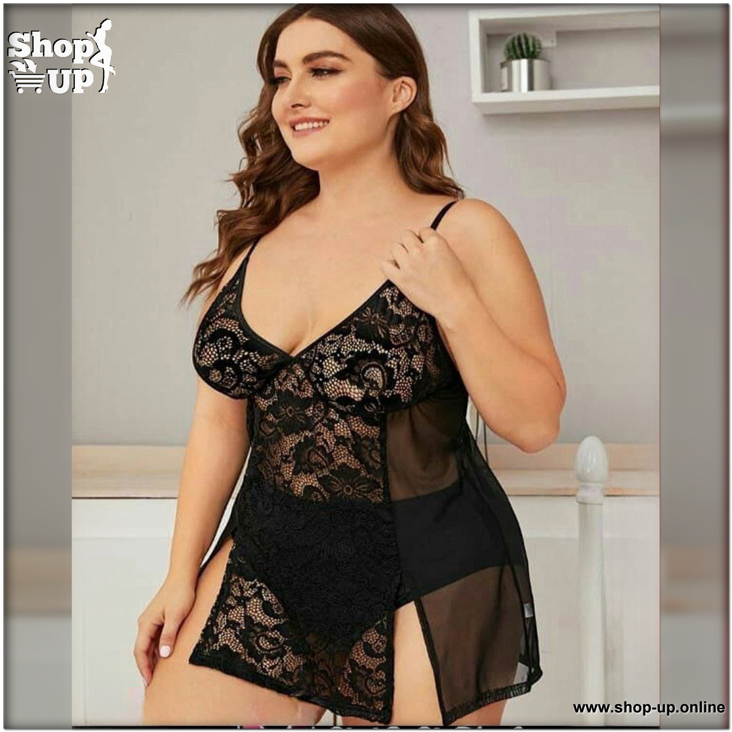 لانجيرى تل فى دانتيل شامل البانتى افضل سعر بيج سايز في مصر - شوب اب اون لاين 2026