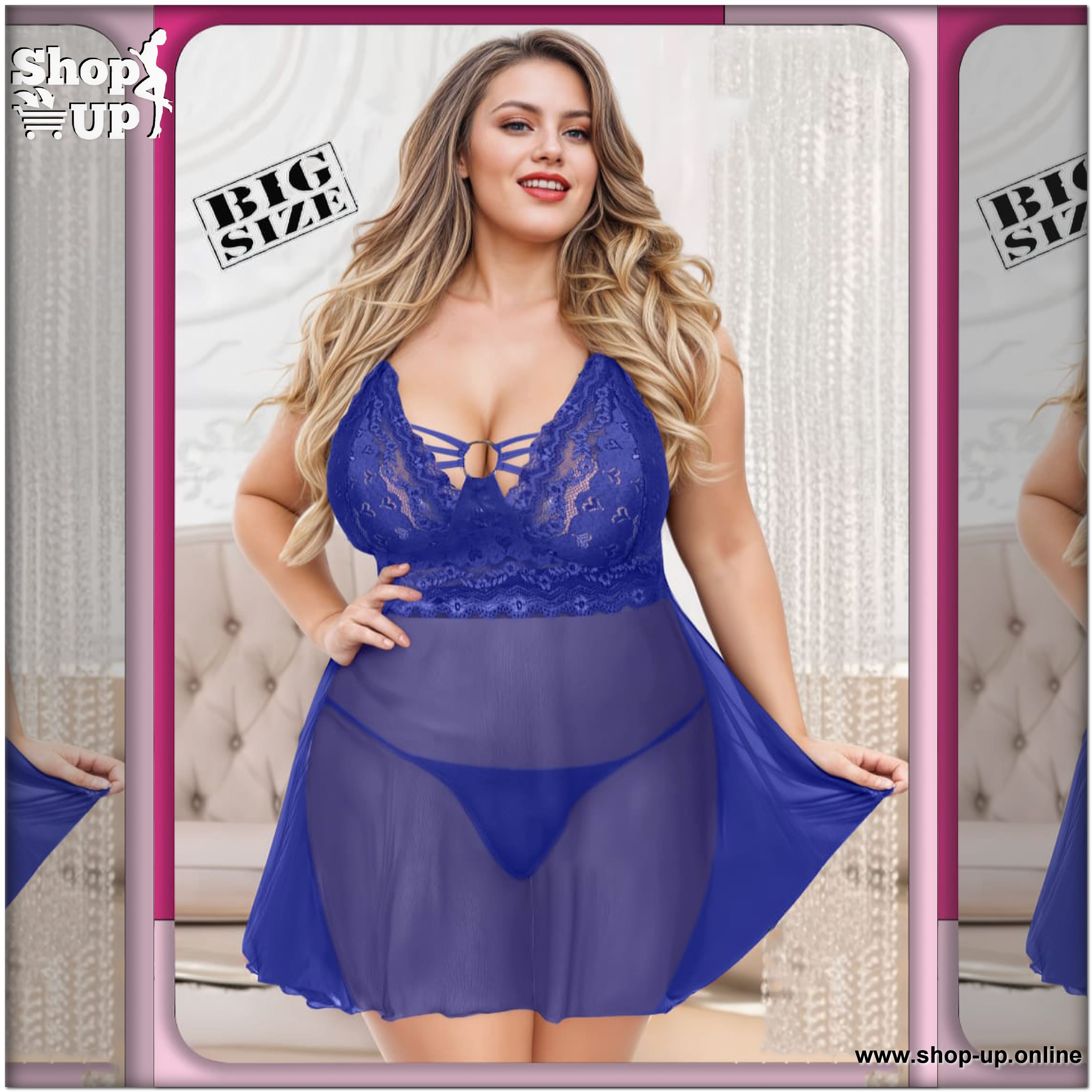 لانجيرى تل فى دانتيل شامل البانتى افضل سعر بيج سايز في مصر - شوب اب اون لاين 2026