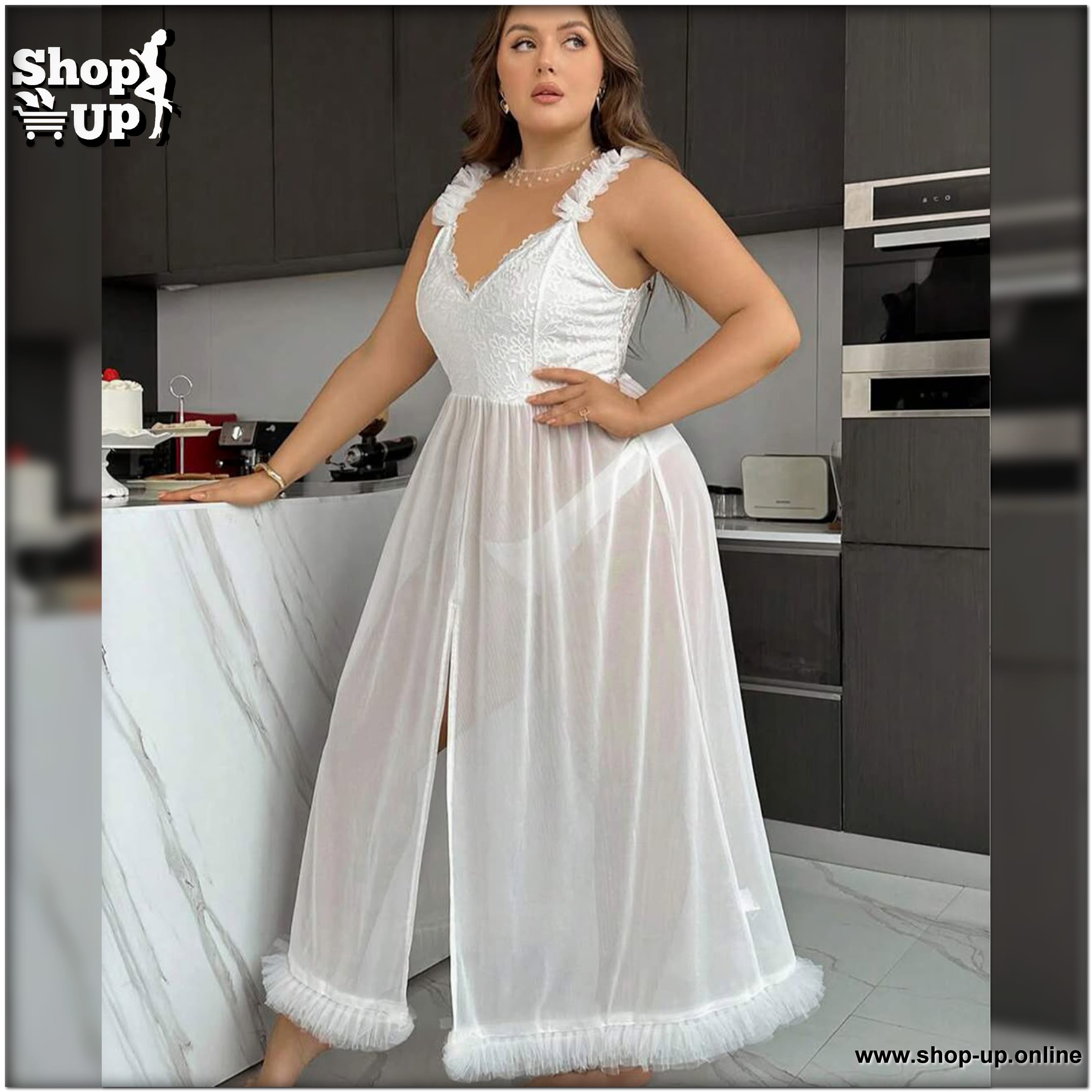 لانجيرى تل فى دانتيل شامل البانتى افضل سعر بيج سايز في مصر - شوب اب اون لاين 2025