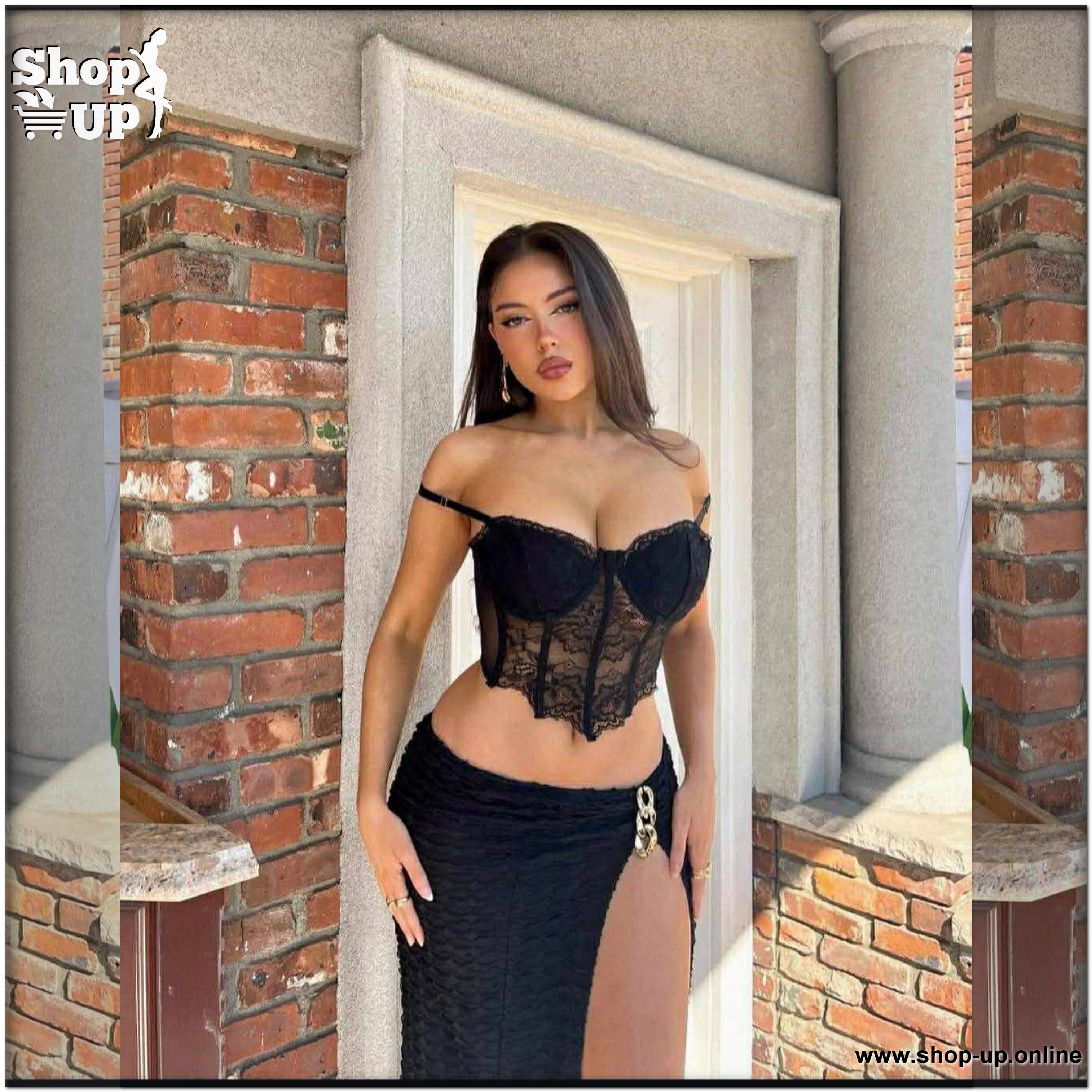 جيب وتوب ليكرا فى دانتيل