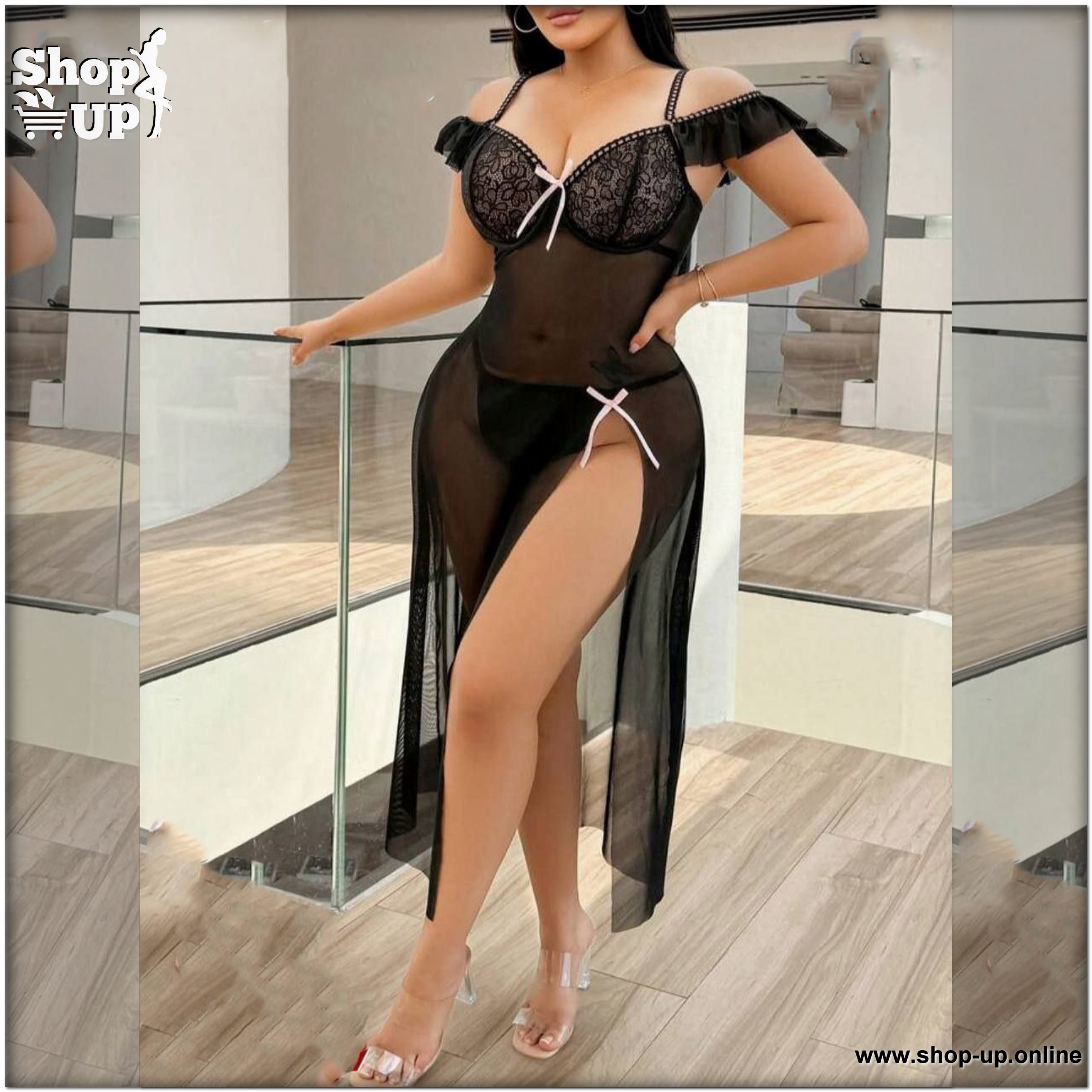 لانجيرى تل فى دانتيل شامل البانتى افضل سعر لانجري في مصر - شوب اب اون لاين 2026