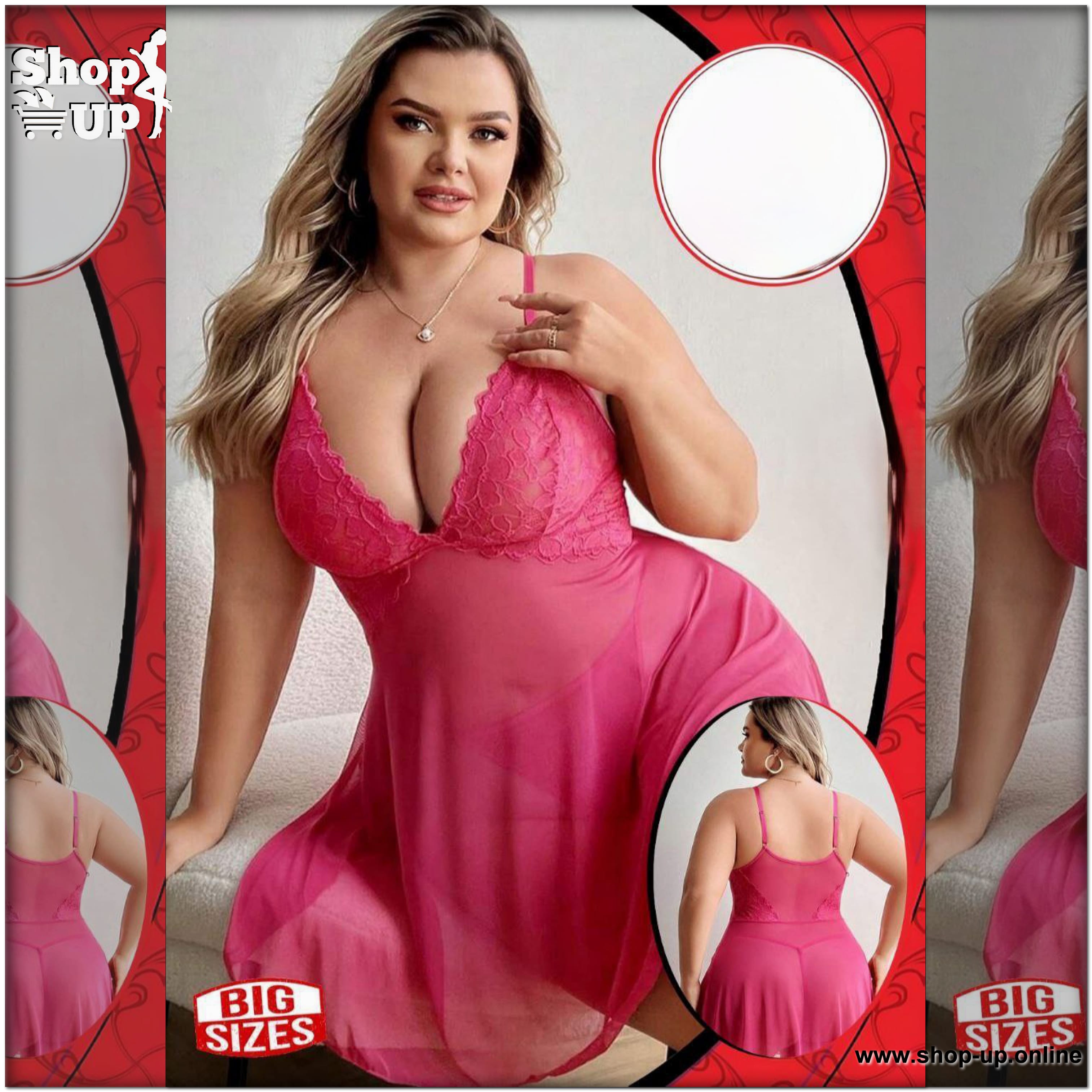 لانجيرى تل فى دانتيل شامل البانتى افضل سعر بيج سايز في مصر - شوب اب اون لاين 2026