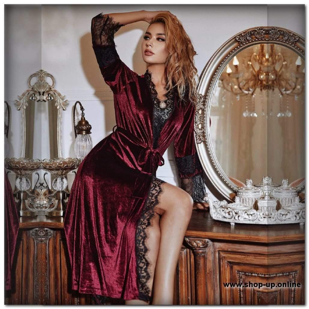 روب قطيفه فى دانتيل افضل سعر روب حريمى في مصر - شوب اب اون لاين 2024