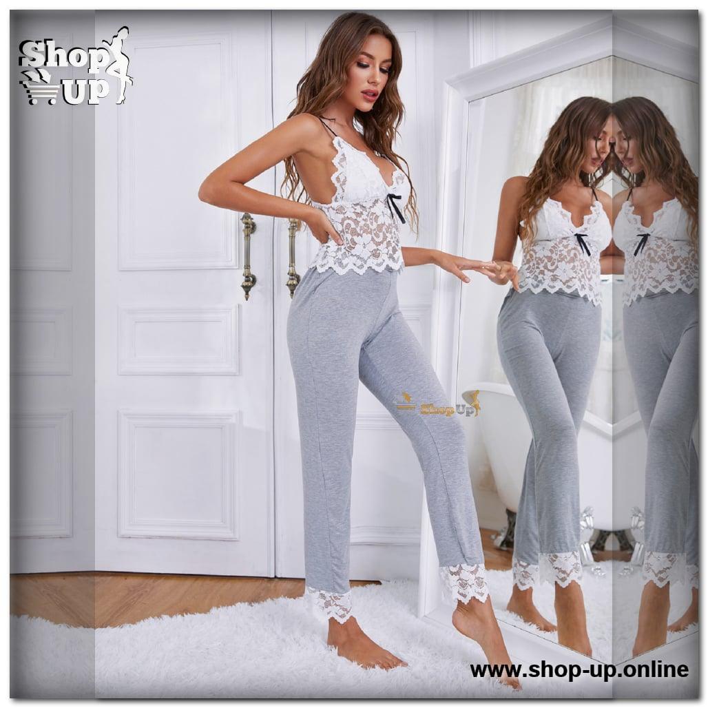 بيجامه قطن فى دانتيل افضل سعر بيجامات في مصر - شوب اب اون لاين 2024