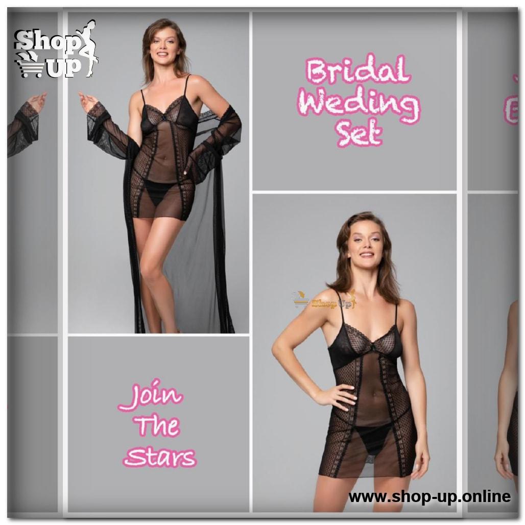 قميص وروب تل فى دانتيل شامل البانتى افضل سعر روب حريمى في مصر - شوب اب اون لاين 2024