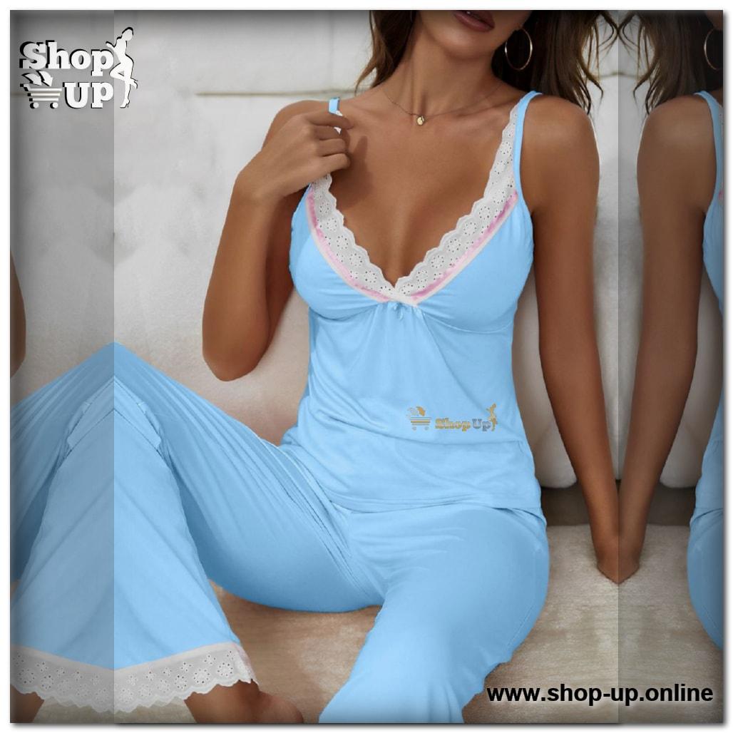 بيجامه قطن فى دانتيل افضل سعر بيجامات في مصر - شوب اب اون لاين 2024