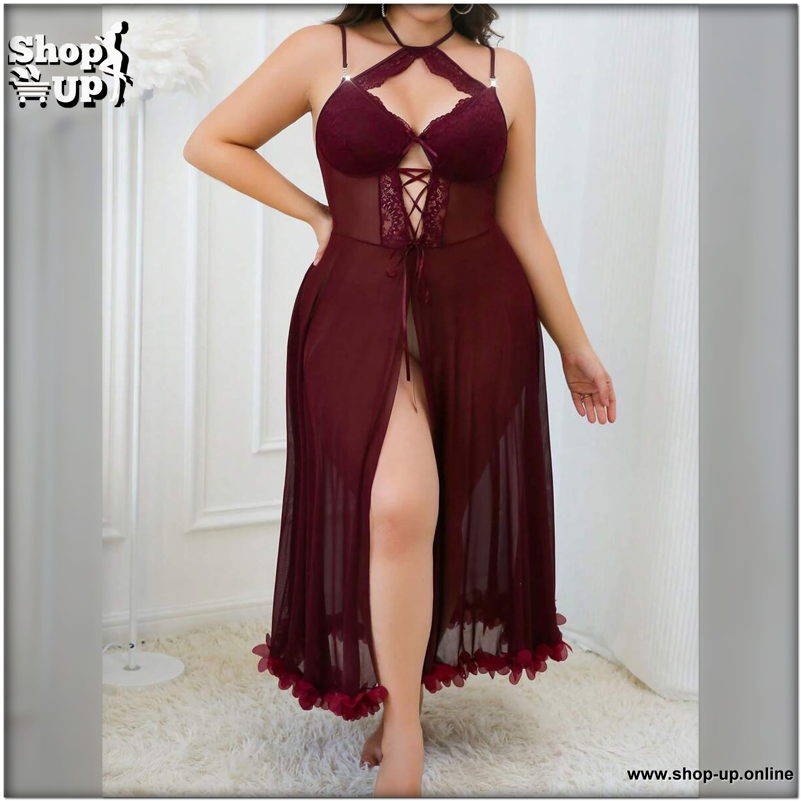 لانجيرى تل فى دانتيل شامل البانتى افضل سعر بيج سايز في مصر - شوب اب اون لاين 2025