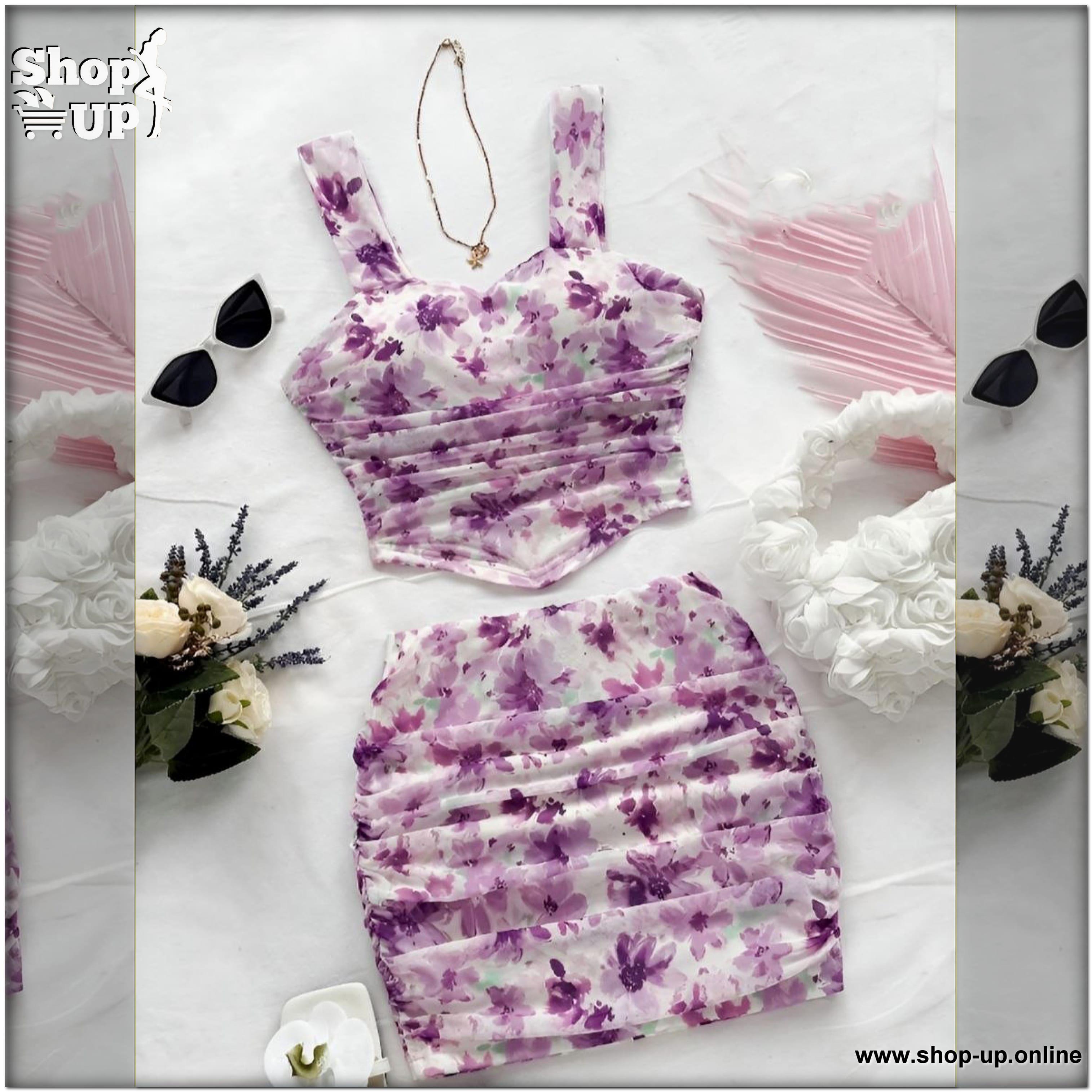 مينى جيب وتوب تل مبطن ليكرا