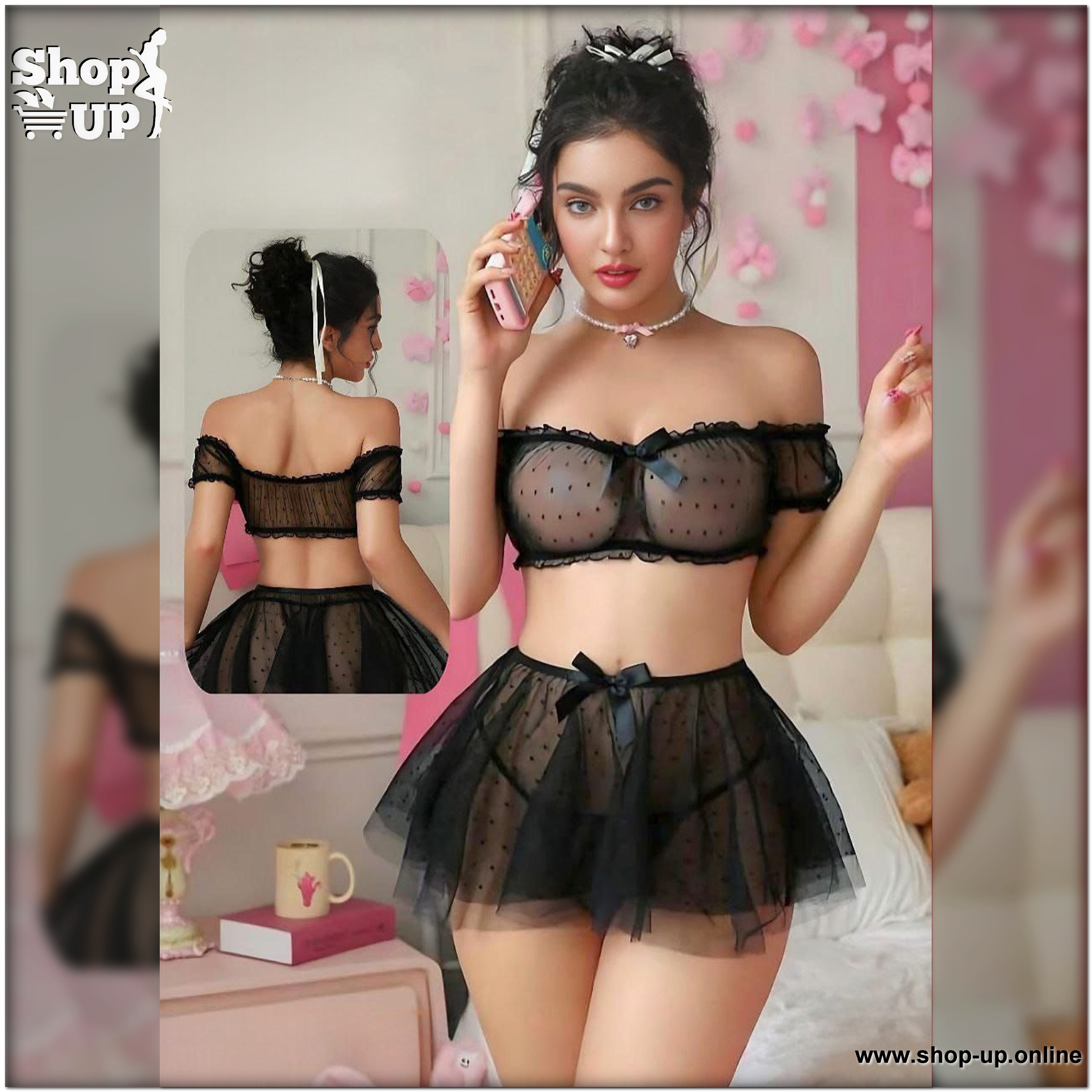 مينى جيب وبرا شامل البانتى تل افضل سعر لانجري في مصر - شوب اب اون لاين 2026