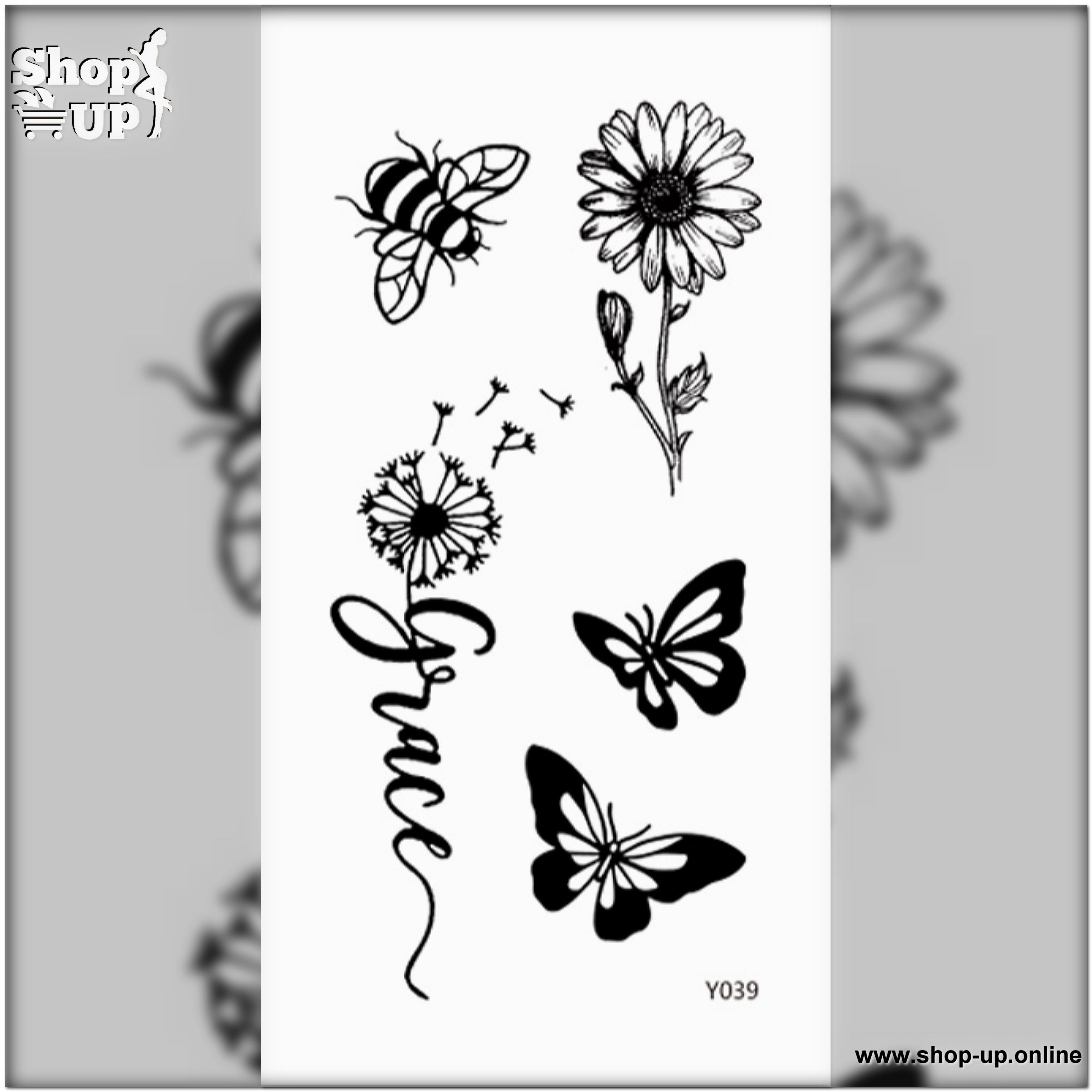 تاتوهات ابيض واسود/صغير