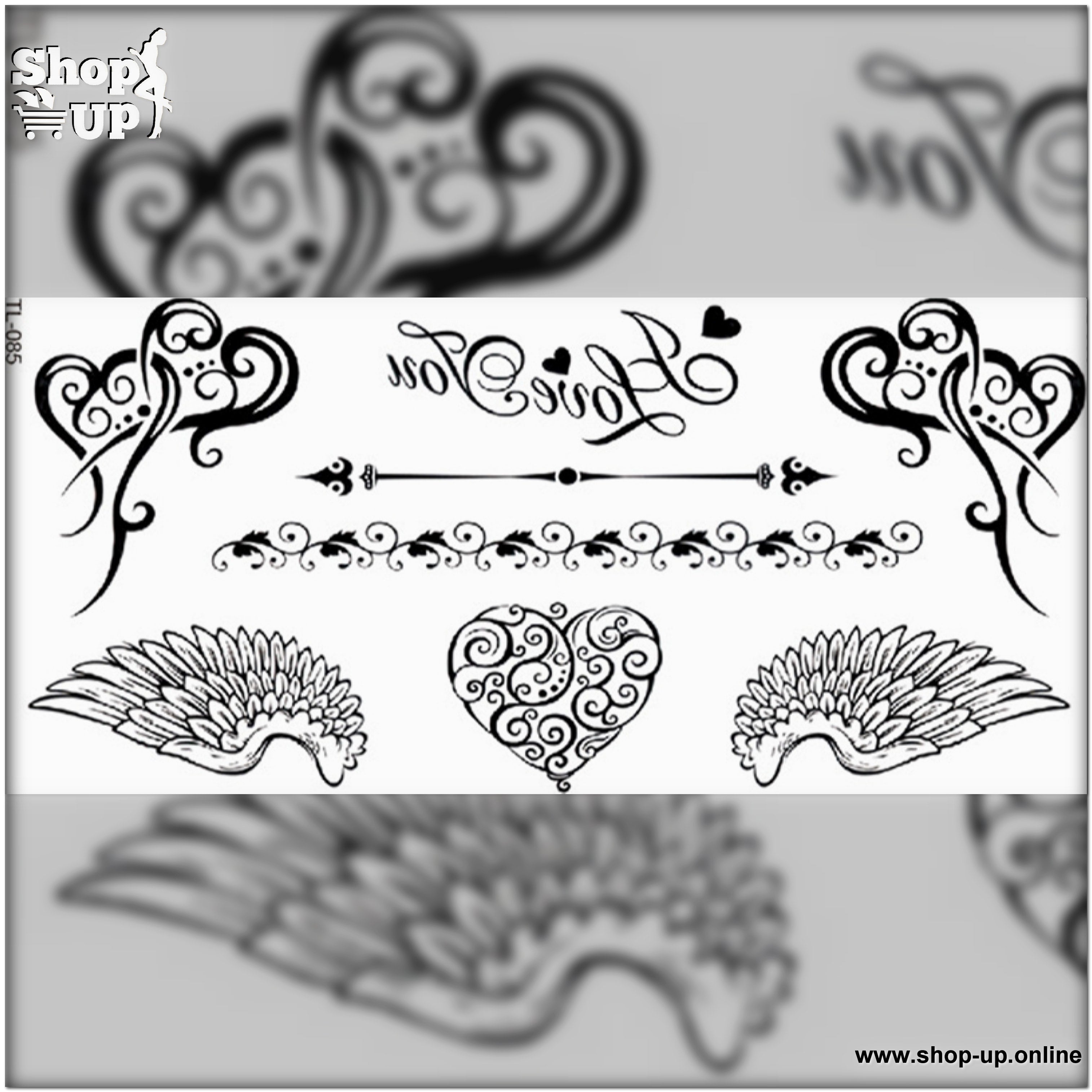 تاتوهات ابيض واسود/صغير