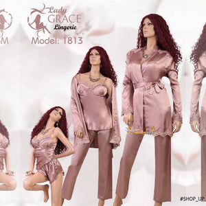 بيجامه وروب ستان 4 قطع افضل سعر بيجامات في مصر - شوب اب اون لاين 2024