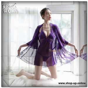 قميص وروب تل فى دانتيل افضل سعر روب حريمى في مصر - شوب اب اون لاين 2024