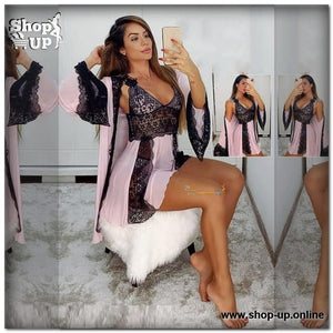 قميص وروب تل فى دانتيل افضل سعر روب حريمى في مصر - شوب اب اون لاين 2024