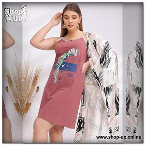 قميص وروب قطن فى دانتيل بيج سايز افضل سعر بيج سايز في مصر - شوب اب اون لاين 2024