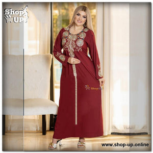 عبايه قطن مطرز افضل سعر عبايات حريمي في مصر - شوب اب اون لاين 2024