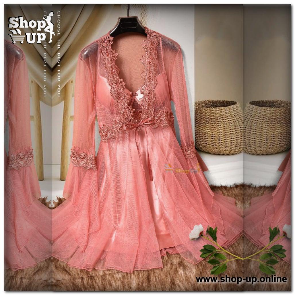 قميص ستان وروب تل فى دانتيل البرا كب افضل سعر روب حريمى في مصر - شوب اب اون لاين 2024