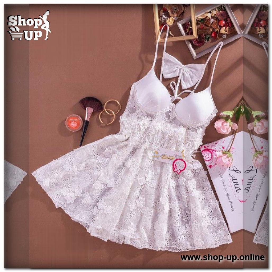 لانجيرى تل فى دانتيل ورد بارز برا كب مبطن ضهر فيونكه افضل سعر لانجري في مصر - شوب اب اون لاين 2024