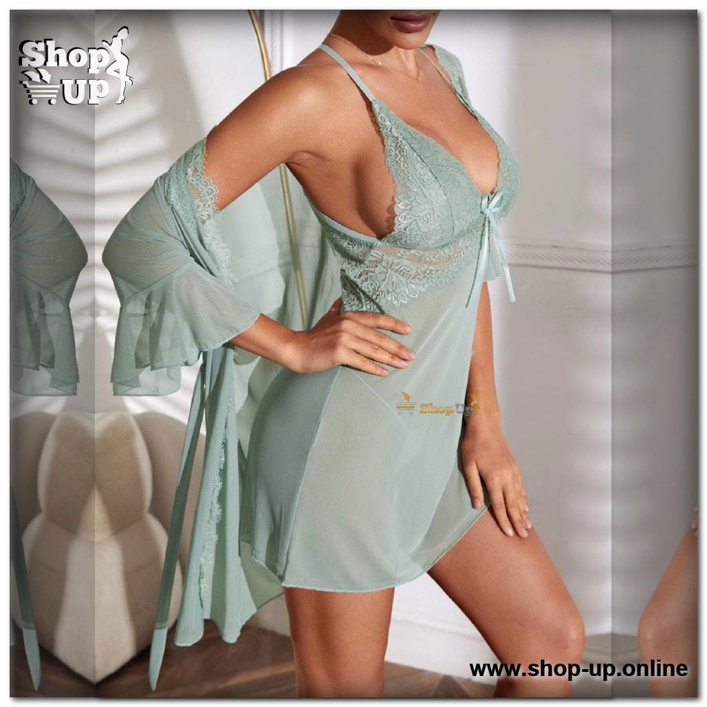 قميص وروب تل فى دانتيل افضل سعر روب حريمى في مصر - شوب اب اون لاين 2024