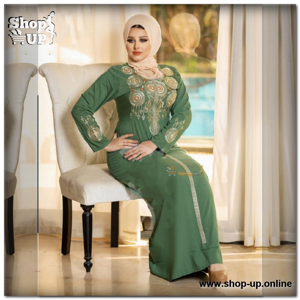 عبايه قطن مطرز افضل سعر عبايات حريمي في مصر - شوب اب اون لاين 2024