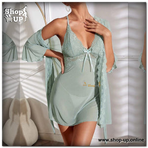 قميص وروب تل فى دانتيل افضل سعر روب حريمى في مصر - شوب اب اون لاين 2024